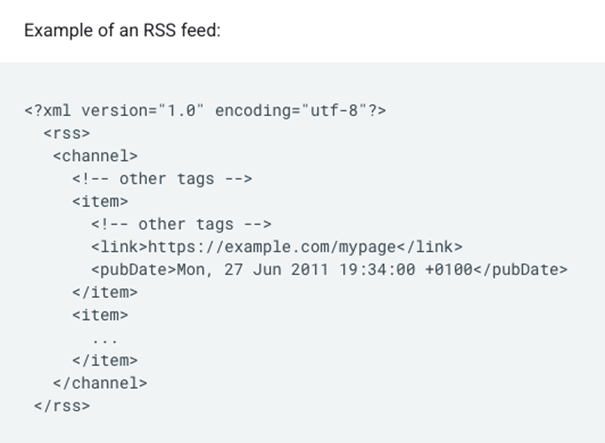 bsp rss sitemap