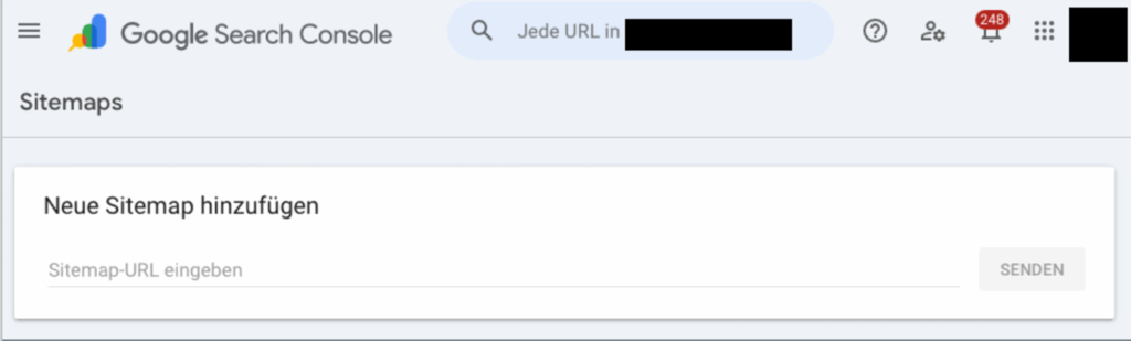 sitemap search console einreichen